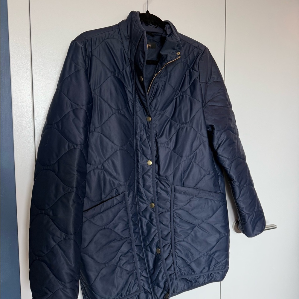 Quince Blue Puffer Jacket Quilted Insulated